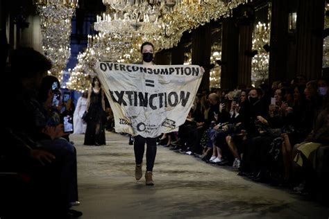 protest louis vuitton show|A Climate Activist Walked in the Louis Vuitton Fashion Show.